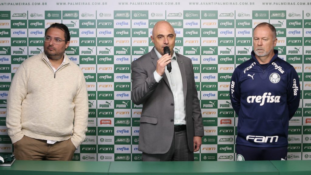 Maurício Galiotte, presidente do Palmeiras Foto: Cesar Greco/Ag Palmeiras/Divulgação