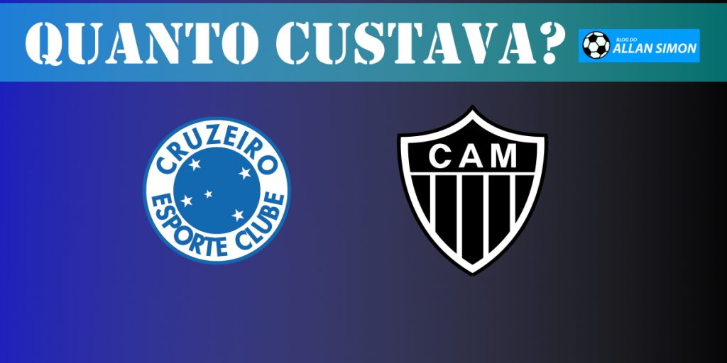 Viaje no tempo e confira quanto custava comprar as camisas de Atlético e Cruzeiro há mais de 30 anos