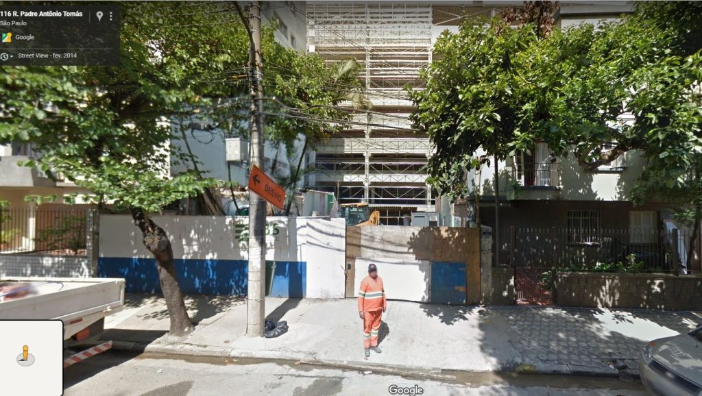 Casa que virou o Portão C - Fevereiro de 2014 -Foto: Google Street View