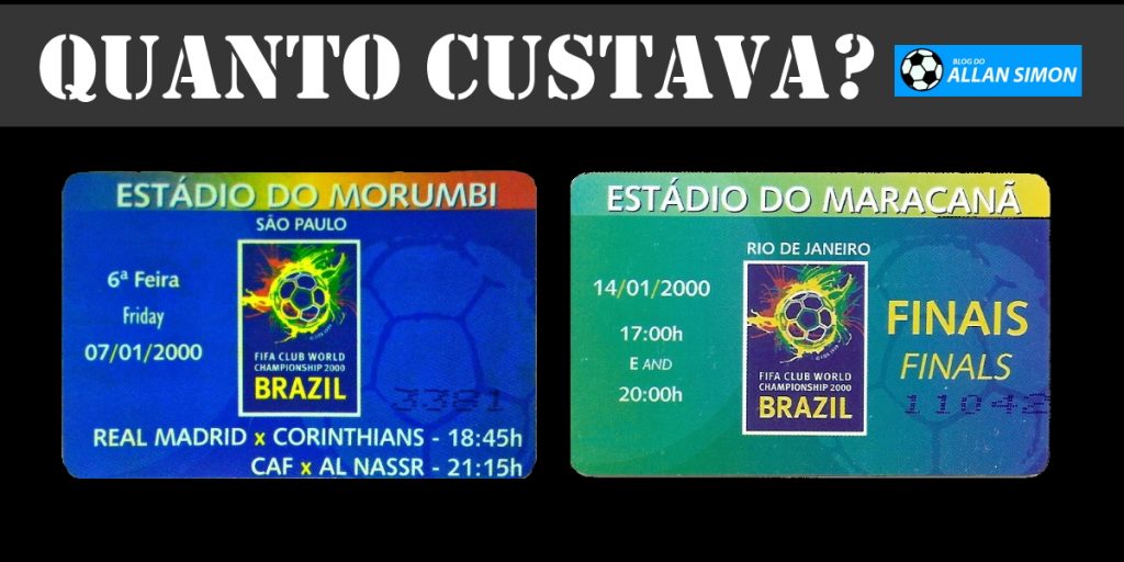 Ingressos do Mundial de Clubes de 2000, realizado no Brasil