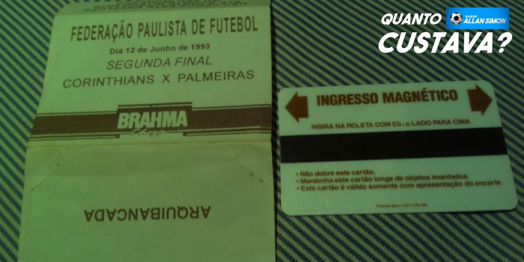 Ingresso de Palmeiras x Corinthians -Foto: Reprodução/Twitter/Guilherme G. Pereira