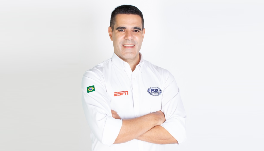 Paulo Andrade, narrador dos canais ESPN e Fox Sports