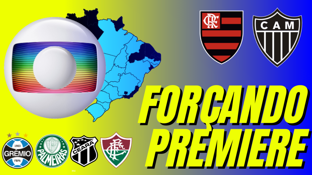 Brasileirão na TV terá dois jogos na Globo dividindo rede no fim de semana, mas Flamengo x Atlético-MG fica no Premiere